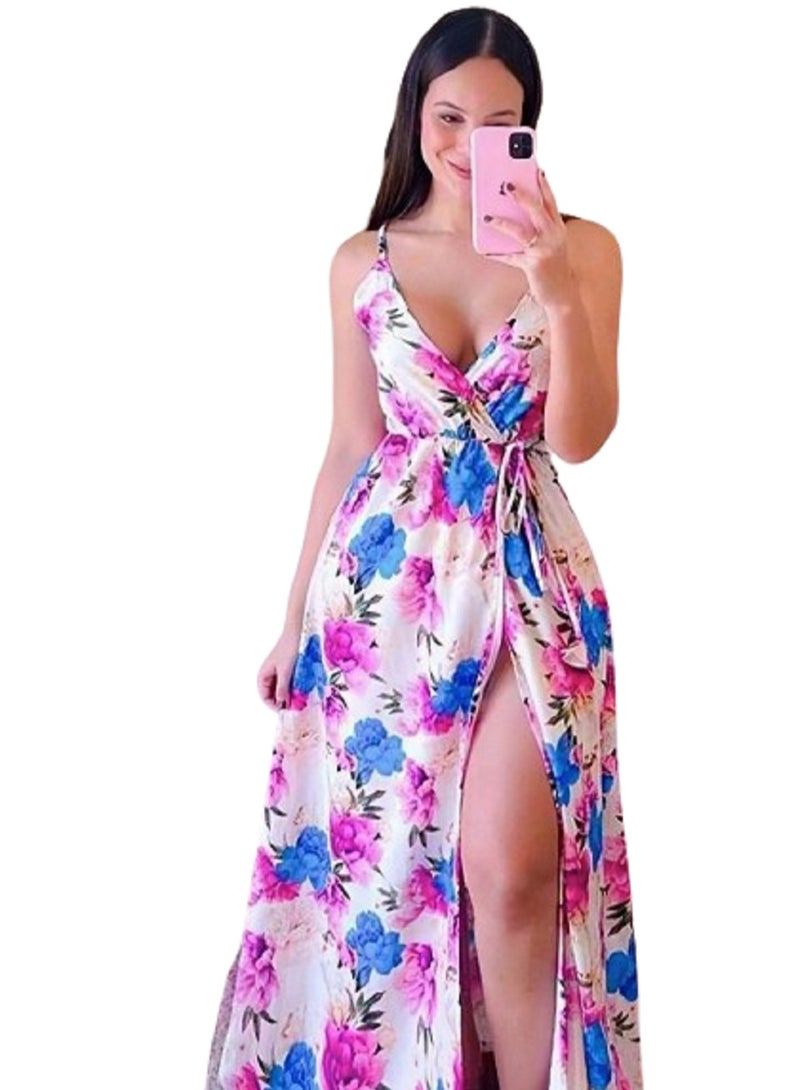 WOMEN'S COLOURFULL MAXI DRESS 