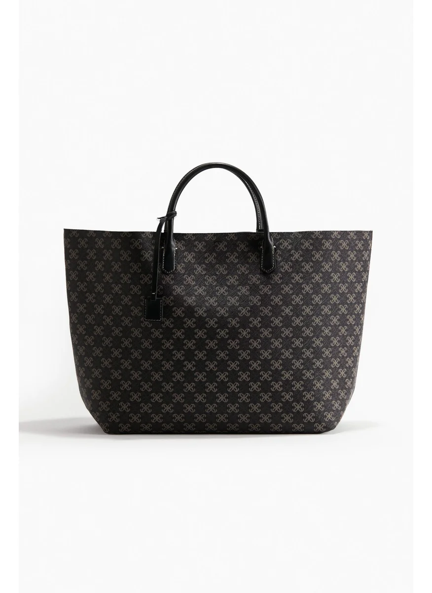 اتش اند ام Jacquard-Weave Shopper