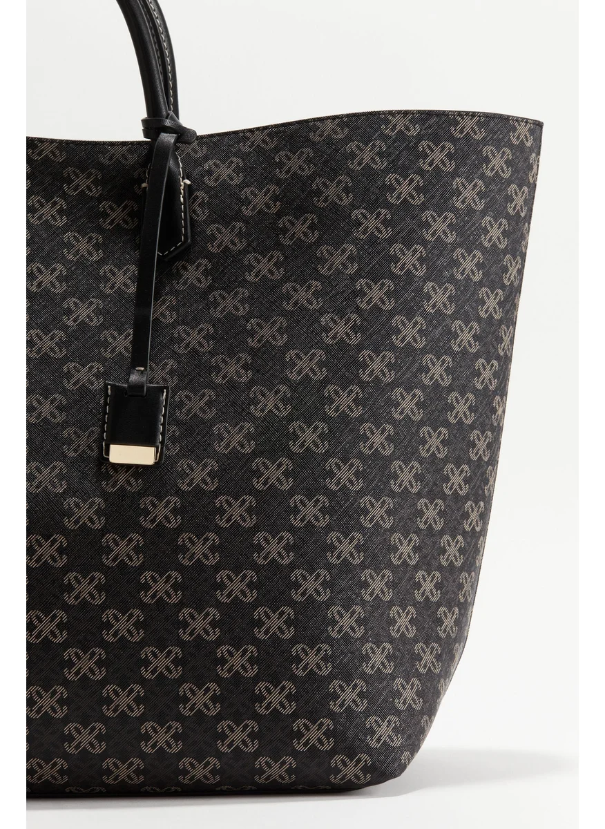 اتش اند ام Jacquard-Weave Shopper