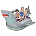 GoFloats Giant Inflatable Shark Pool Float Raft Includes Shark Drink Float - Image 3