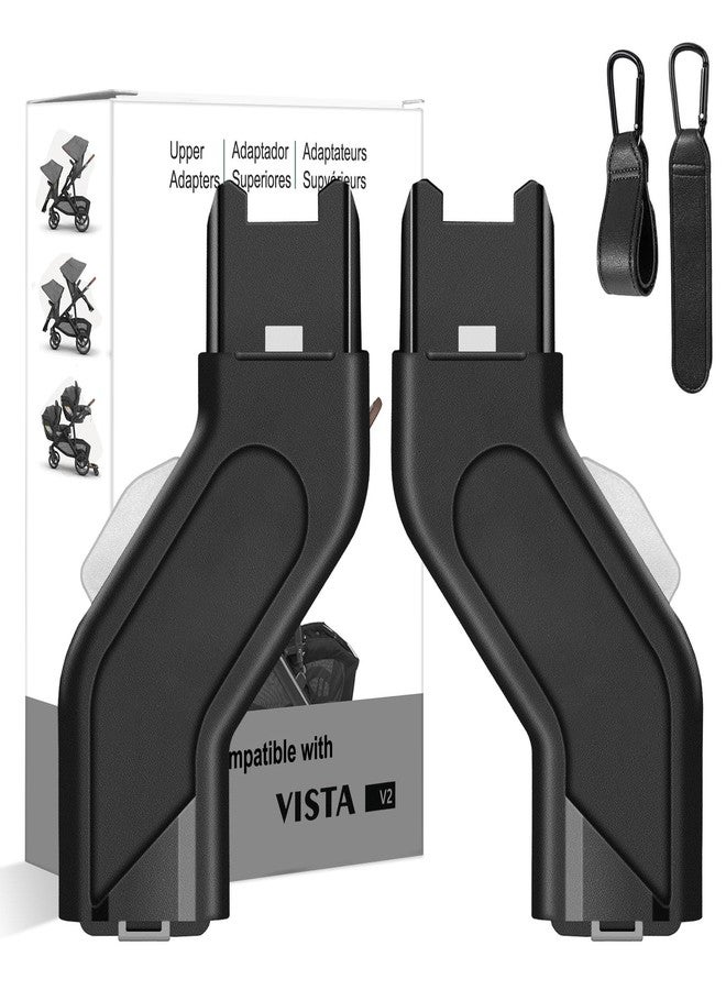 Henkgo Upper Adapter Compatible with UPPAbaby Vista and Vista V2 and Vista V3 Strollers/Bassinet, Toddler Seat, Aria, Mesa V2, or Mesa Max Infant-Secure (Car Seats Accessories 1Set+2 Pcs Stroller Hooks) - Image 1