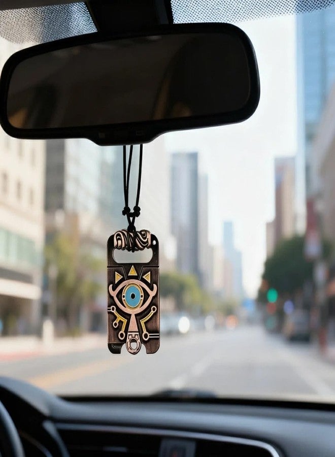 MEETCUTE Vintage Unisex Necklace,The Legend of Zelda Breath of The Wild Sheikah Eye Dog Tag Necklace Cosplay - Image 5
