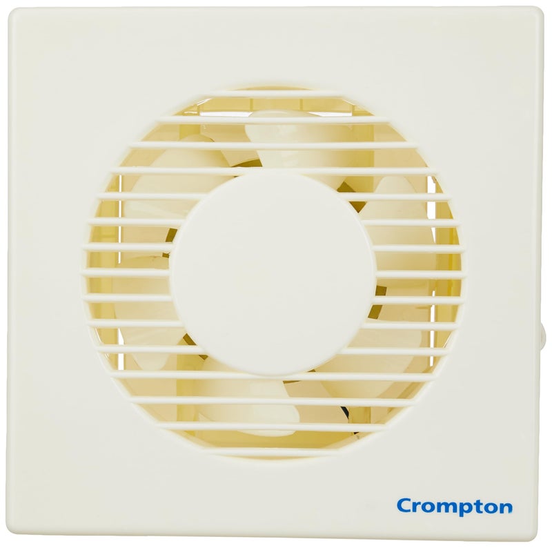 Crompton Ventilus HS 150 mm (6 inch) Kitchen/Bathroom/Office Exhaust (Ventilation) Fan | High Speed Operation | Automatic Dust Protection Shutters | 450 CMH Powerful Air Suction | 2400 RPM | Ivory - Image 1