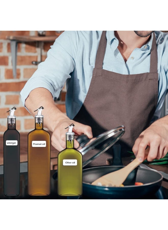 5 Pack Oil Bottle Pourer, Olive Oil Spouts Liquor Spirit Drinks Pourers Leakproof Bottle Stopper Dispenser with Dust Caps for Salad, Sauce, Soy, Wine, Vinegar | Oil Bottle Dispenser Kitchen Tools - Image 2