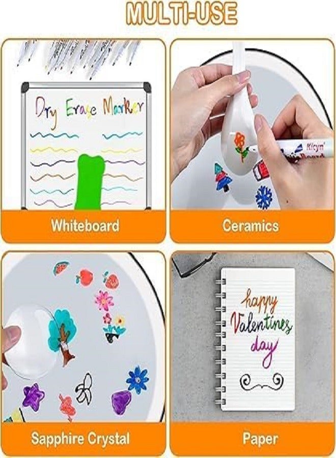 Magical Water Floating Pen, Magical Water Painting Pen, 12 Colours, Erasing Whiteboard Marker Pens, Doodle Water Floating Pens, Magic Water Painting Pen for Kids (Multi-Colour) - Image 4