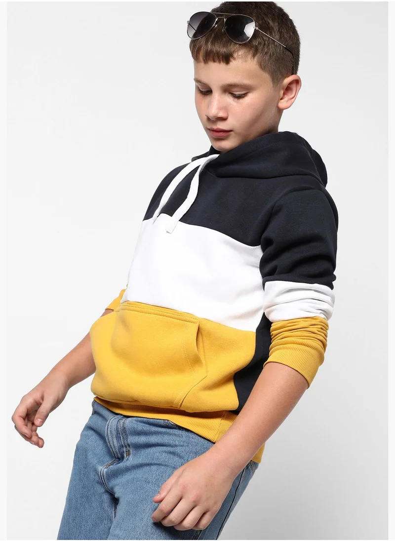 Instafab Color block Sweatshirt