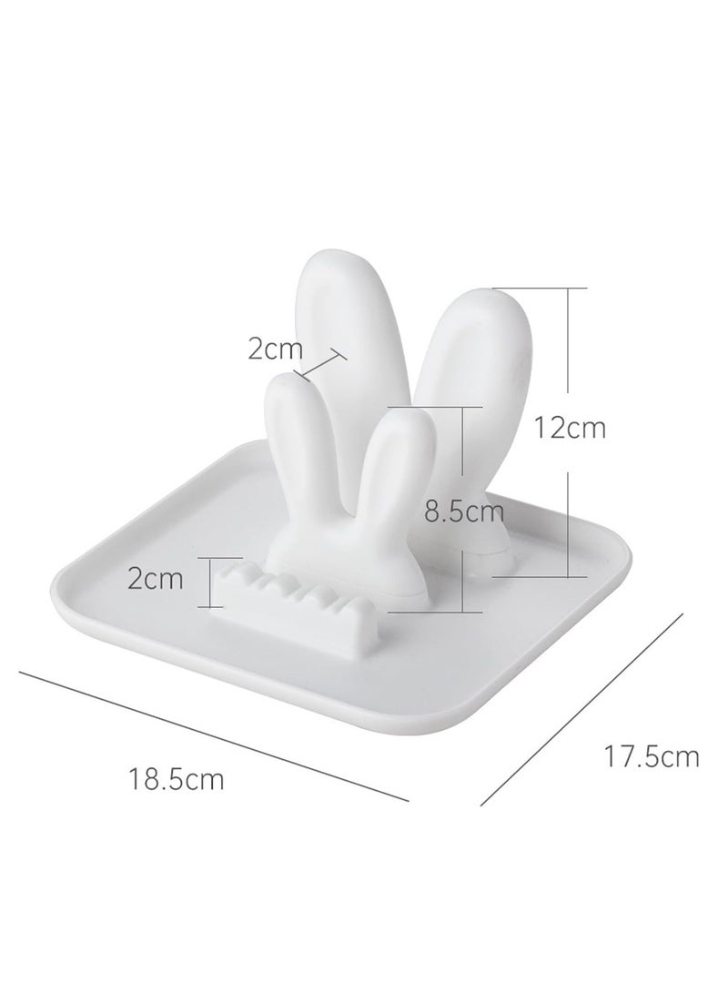 Spoon Rest Pot Lid Holder Spatula Rack Spoon Cooking Utensil Holder for Stove Top，Kitchen Gadgets - Image 5