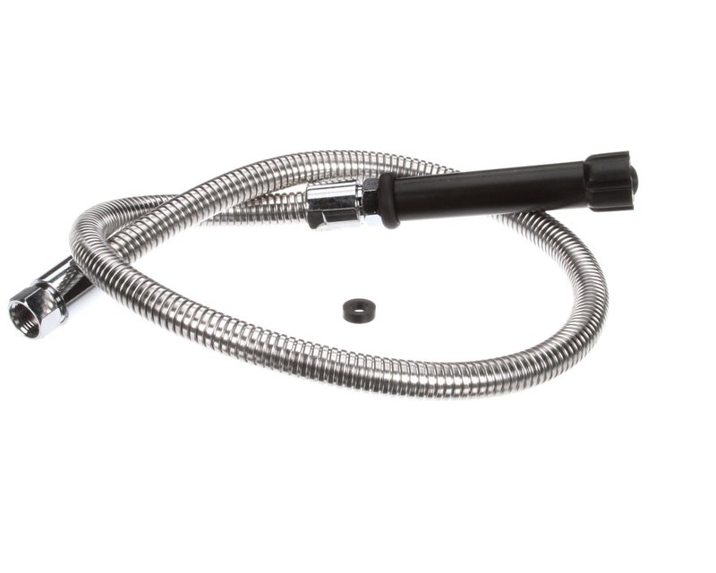 T&S Brass 5HSE44 Hose with 44 Flex Stainless Steel and Black Handle - Image 1