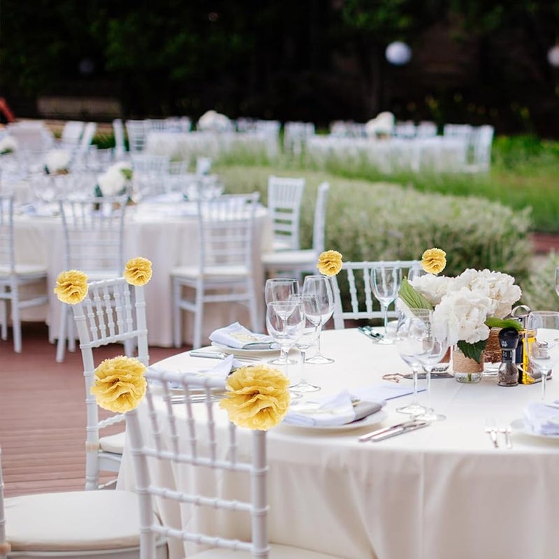 SMASOLO 10 حزمة من كرات الورق المعلقة لتزيين حفلات الزفاف وأعياد الميلاد مقاومة للبهتان - Image 4