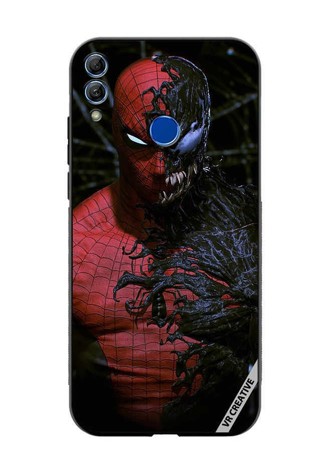 Protective Case Cover For Honor 10 Lite Spiderman Design Multicolour