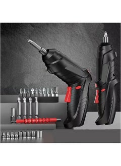 Hihonor 47pcs Cordless Screwdriver With Led Rechargeable Screwdriver Diy Electric Drill Strap Accessories Electric Screw Batch Home Kit Handheld Screwdriver Drill Sleeve Assembly Drill Tool USB Plug  - Image 3