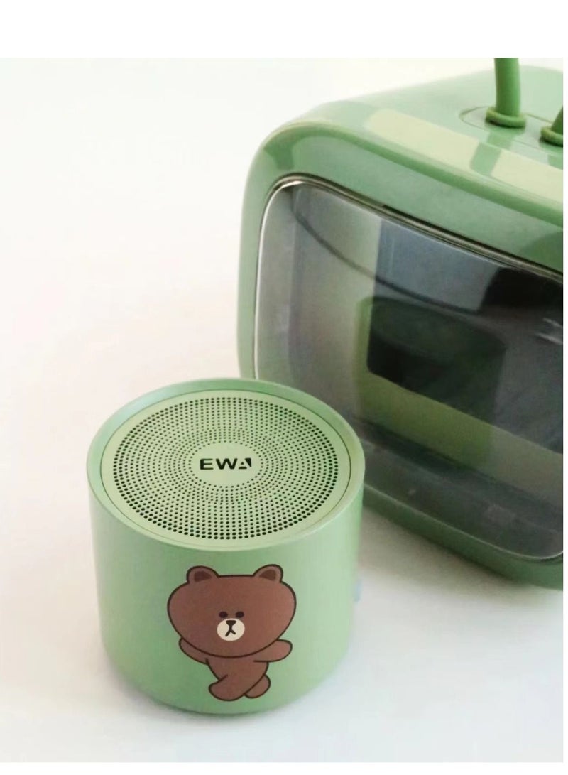 إيوا EWA A128 براون بير بلوتوث الصوت اللاسلكية مضخم الصوت المتكلم - Image 3