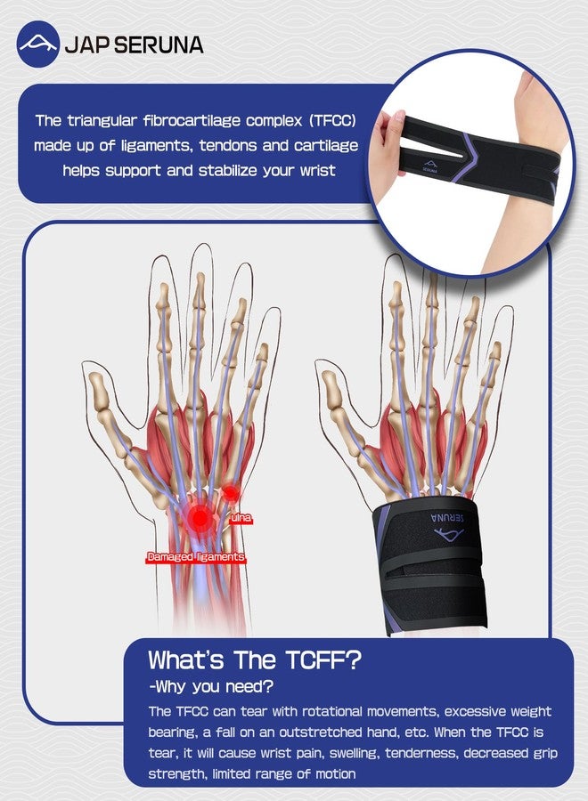 JAPSERUNA Wrist Brace for TFCC Tear Recovery - Adjustable Wrist Support for Repetitive Use Injury & Stabilizer, Pinky & Ulnar Sided Pain - Image 4