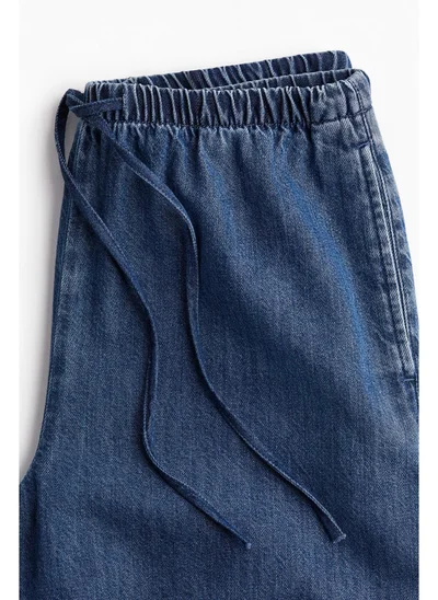 H&M Feather Soft Denim drawstring trousers