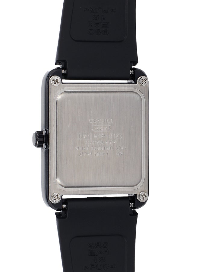 Analog Resin Band Square  Shape  Wrist Watch MTP-B175-1BVDF