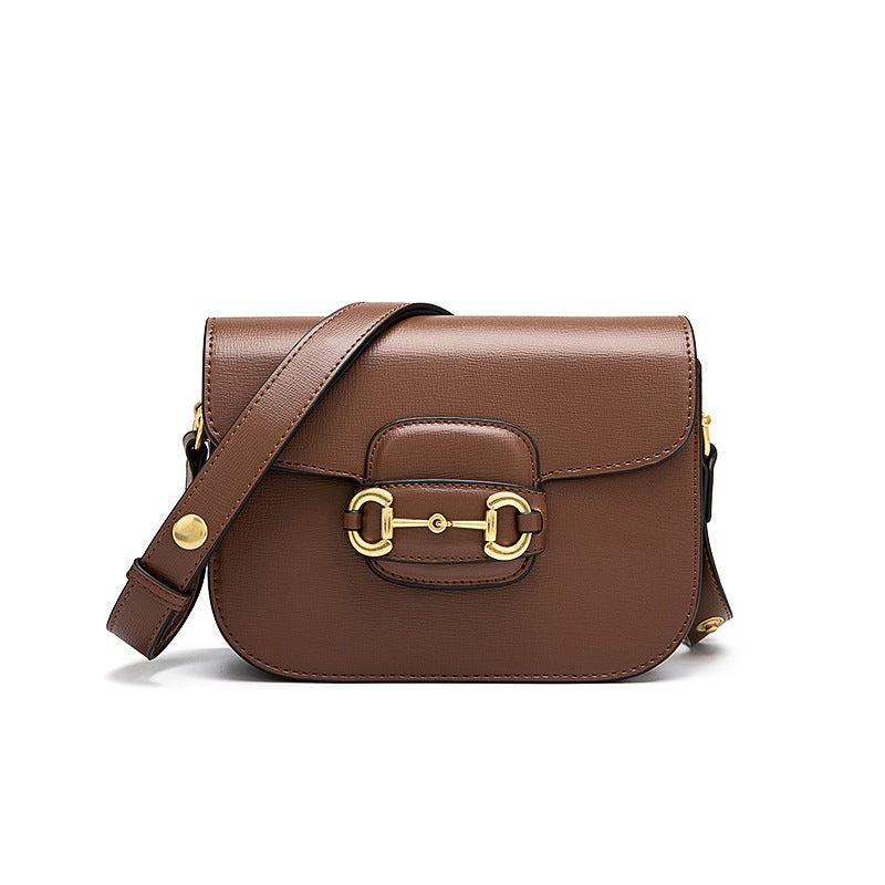2021 New Armpit Bag Retro Horse Buckle Saddle Bag Sense Small Crowdbag Old Flower Crossbody Bag - Image 3