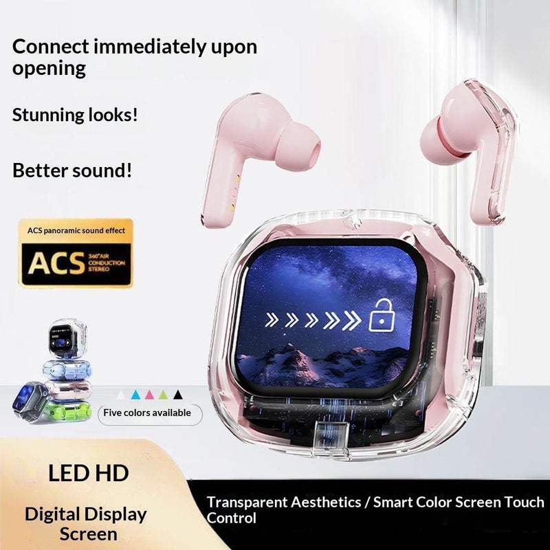 Smart Touchscreen Transparent In-Ear Bluetooth Earbuds - Image 5