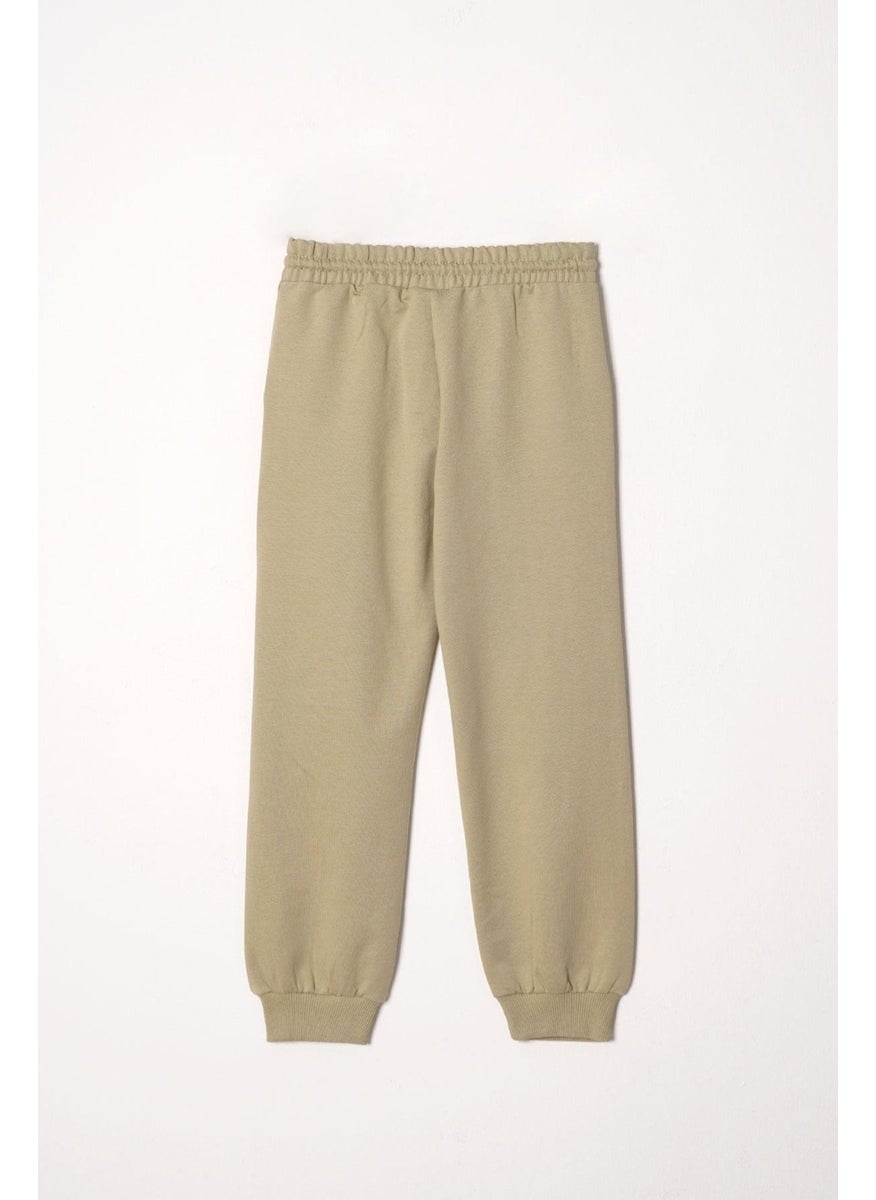 Zepkids - Vision Printed Boy Khaki Color Tracksuit - Image 1