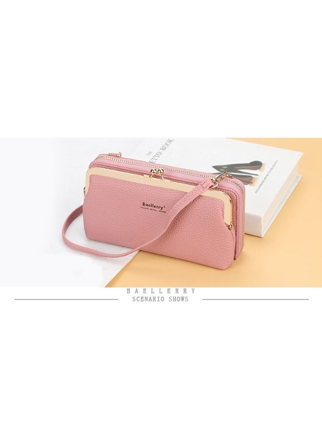 baellerry Mobile Phone Bag for Women Fashion Bag Zipper Shoulder Bag Skew Straddle Purse Zipper Purse for Women  - Image 2