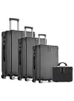 OHAHO Luggage Set 4-piece (14/20/24/28)" Suitcases with Universal Wheels PC+ABS Durable Hardshell Luggage  - Image 1