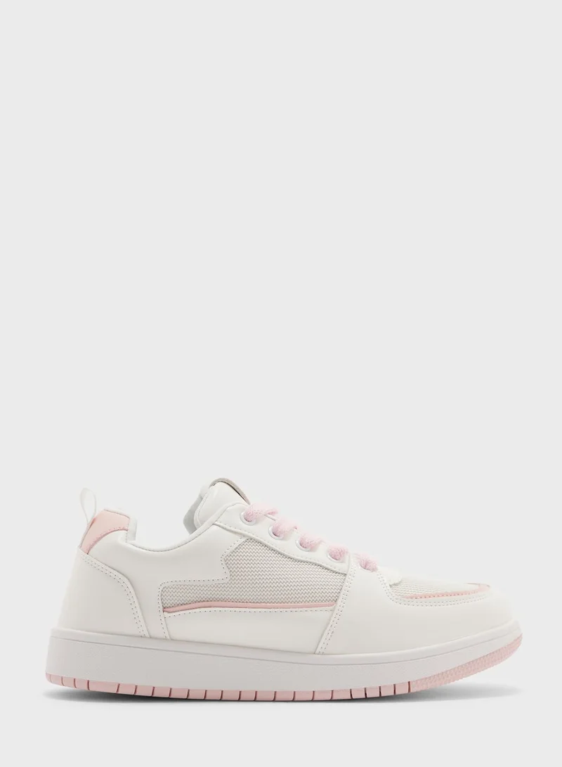 Ginger Texture And Trim Detail Sneaker