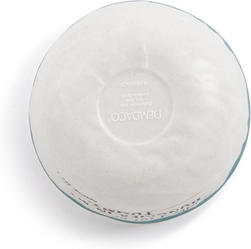 DEMDACO وعاء شوربة سلطة حبوب يومية مزخرف من DEMDACO 45 بوصة ميلامين جائع في بطني - Image 3