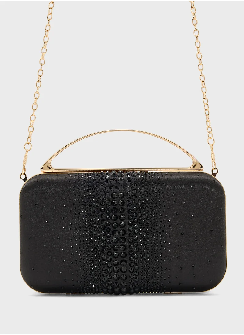 ايلا ليمتد اديشن Diamante Clutch With Metal Handle