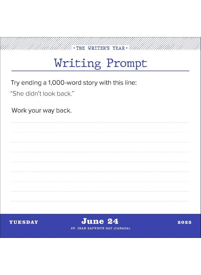 null - The Writer's Year Page-A-Day® Calendar 2025: 365 Days of Inspiration, Prompts, and Quotes - Image 1