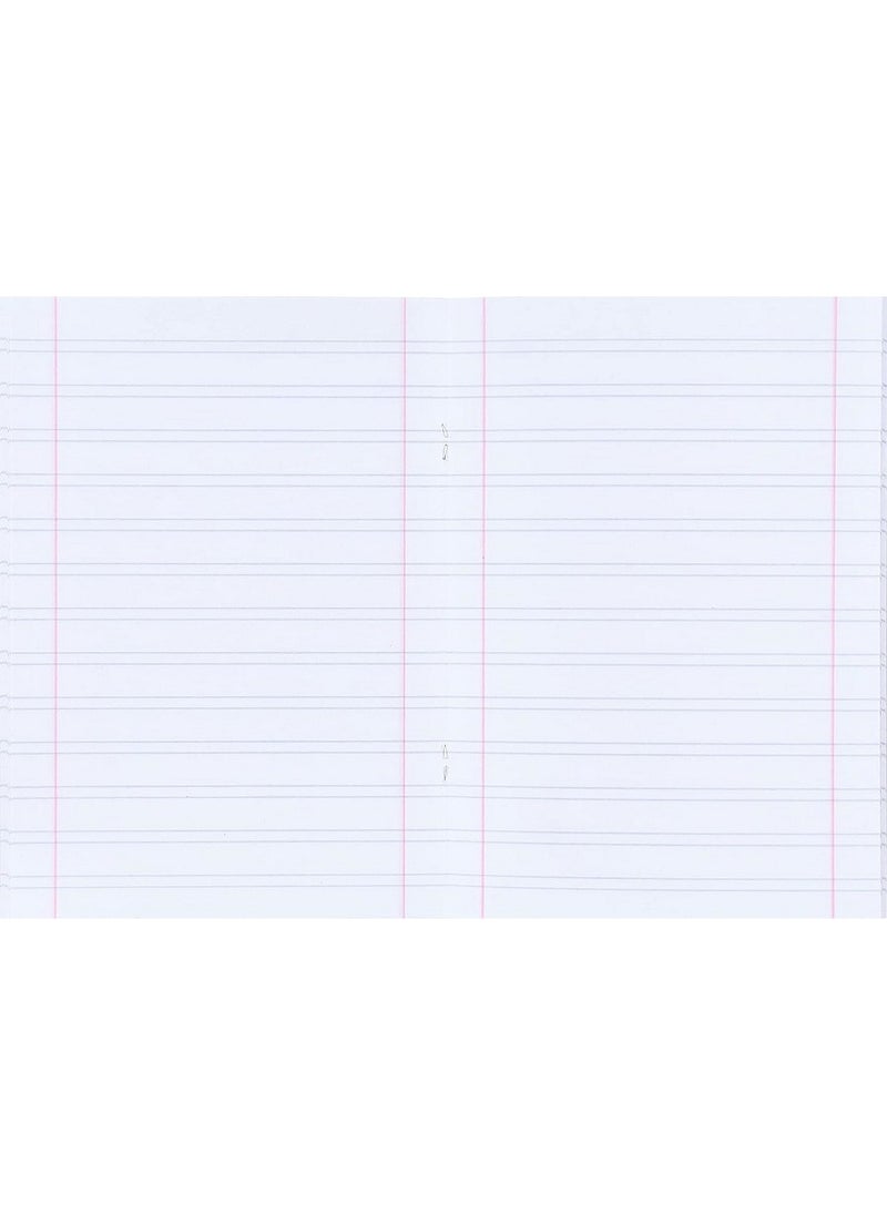 Mintra - Pack of 10 notebooks, Mintra stapled notebook, english ruling 60 sheets(multicolor, multi shapes) 10 pieces - Image 1