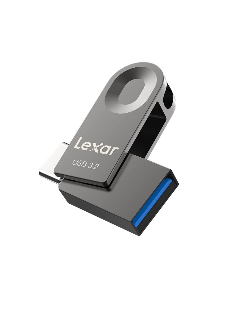Lexar Lexar E32C 128GB Type-C USB Flash Drive, USB-A&USB-C 3.2 Gen 1 Dual Drive OTG 100MB/s Read, Thumb Drive Swivel Design Jump Drive for USB 3.0/2.0, Memory Stick for Android Smartphone, Laptop, PC  - Image 1