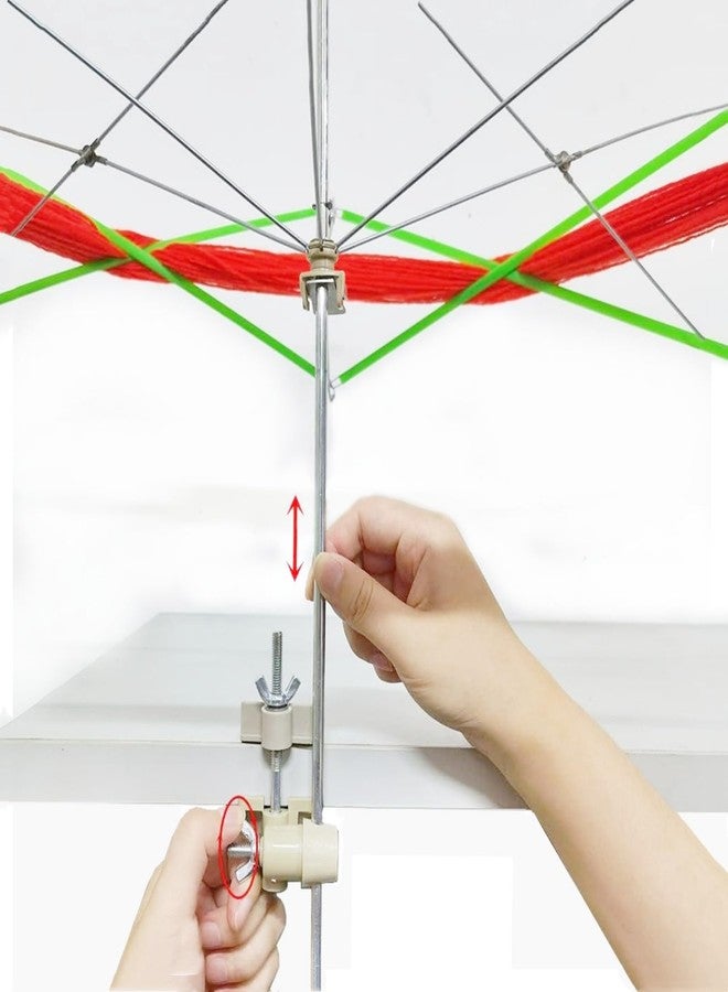 RRigo Yarn Swift Yarn Winder Yarn Ball Winder Knitting Yarn Holder for Skeins + 1 Pcs Scissors + 1PCS Adjustable Knitting Loop Crochet + 1PCS Crochet - Image 3