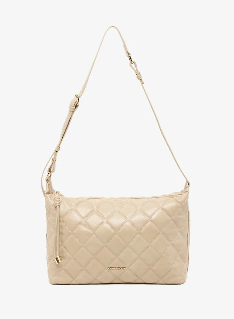 ان كلاين Anne Klein Women’s Taupe Quilted PU Crossbody Bag