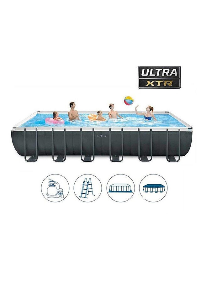 INTEX Prism Frame Rectangular  Swimming Pool 732x366x132cm - Image 1
