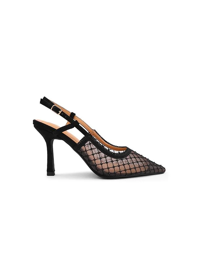 Cuple Cuple Mesh Slingback Pumps