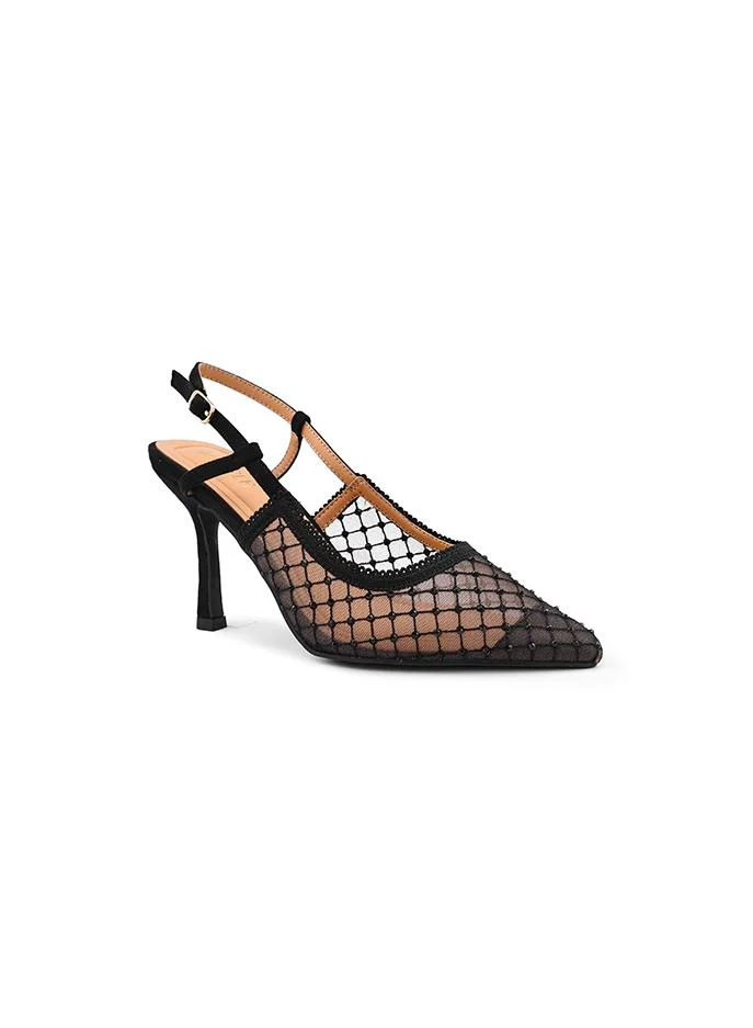 Cuple Cuple Mesh Slingback Pumps