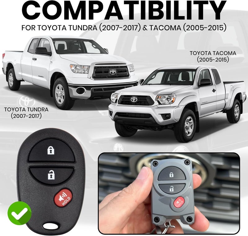 Dubbs Hardware Tundra Tacoma Key Fob Cover with Built-in Bottle Opener (Cement, Black Screws) - Image 3