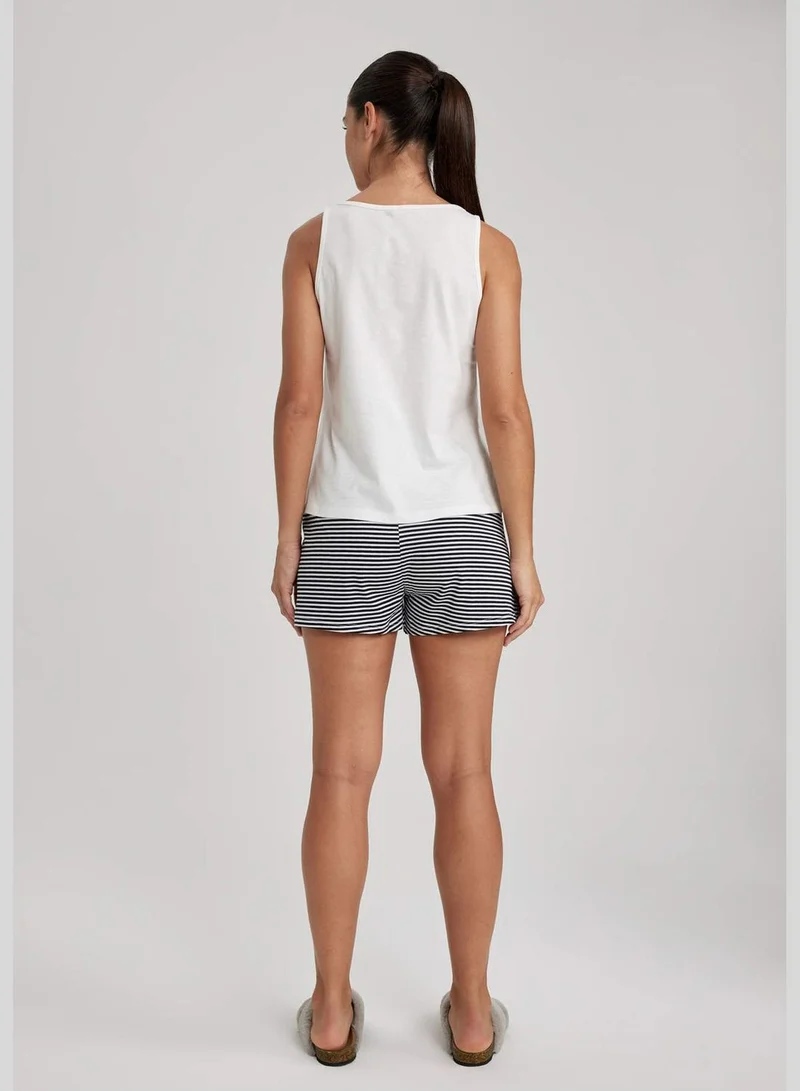 DeFacto 2 Pack Woman C Neck Short Sleeve Homewear Knitted Sets