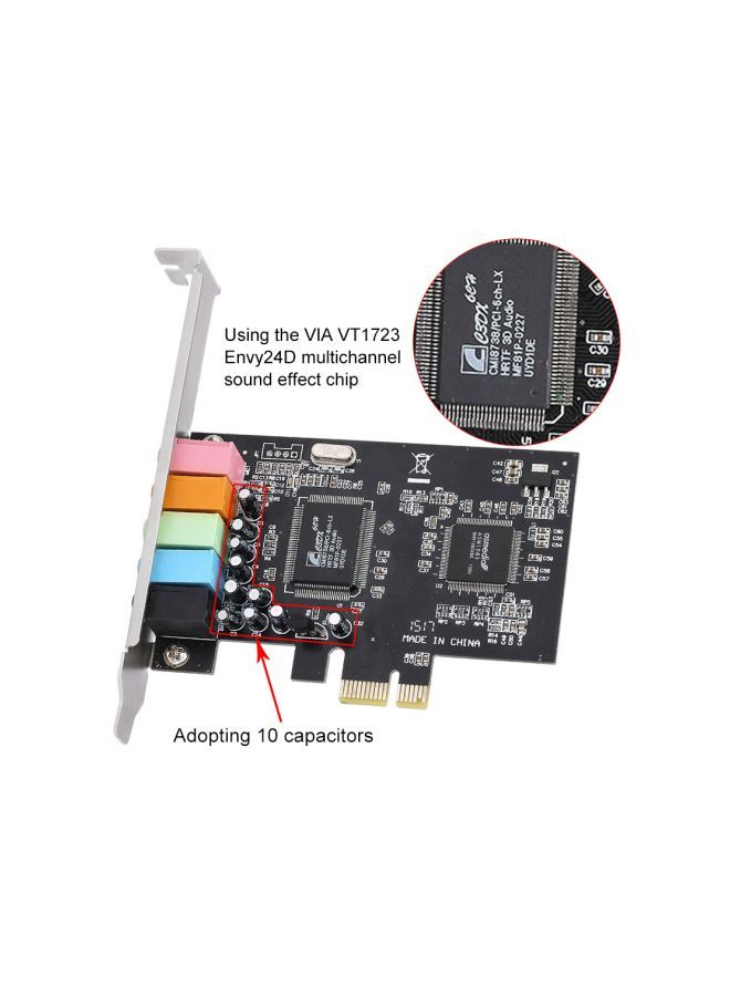 NIBEMINENT 5.1 Stereo Sound Card Black - Image 5