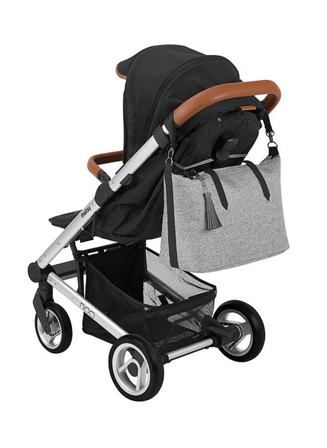 babymoov - Changing Bag Le Champ Elysees, Diaper Bag Tote For Mom Dad, Adjustable Storage, 29L Capacity, Smokey - Image 1