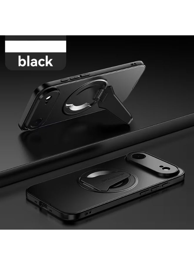 Temu Phone case, stylish, luxurious and flexible design, comprehensive lens protection, foldable phone holder, high-quality magnetic protective cover, shockproof cover, compatible with wireless charging, compatible with iPhone 17 Air