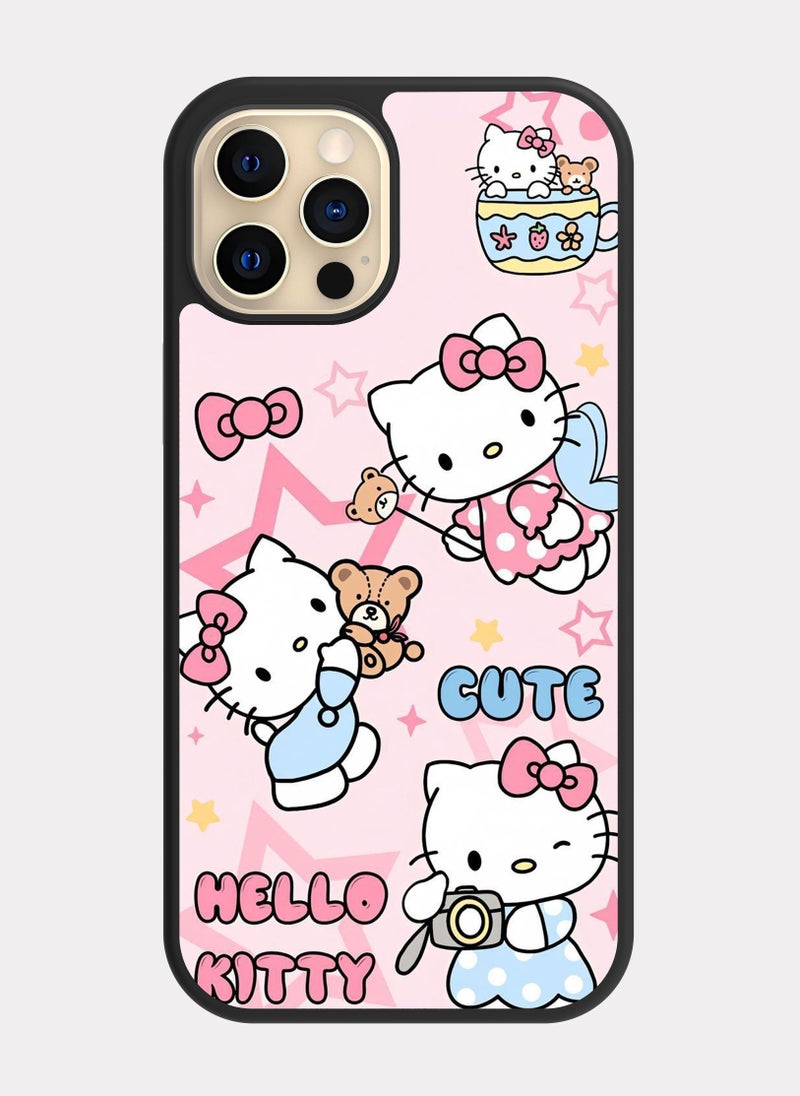 PXLAAT iPhone 12 Pro case cover Hello Kitty Rosa - Image 1