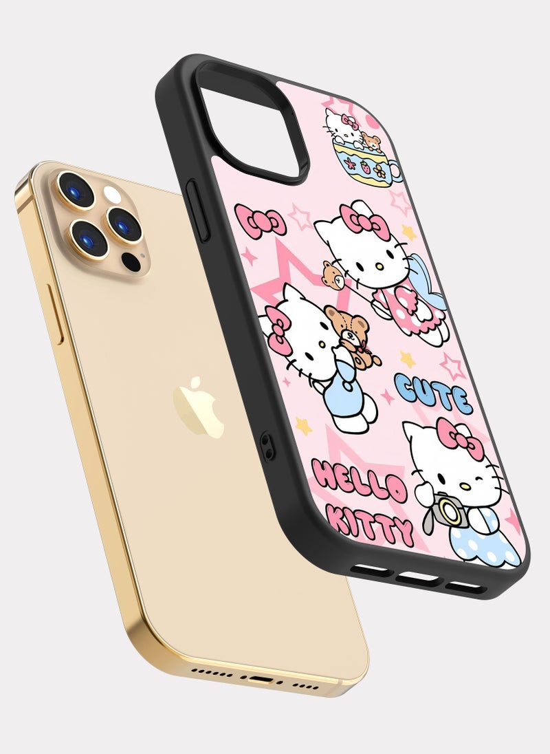 PXLAAT iPhone 12 Pro case cover Hello Kitty Rosa - Image 2