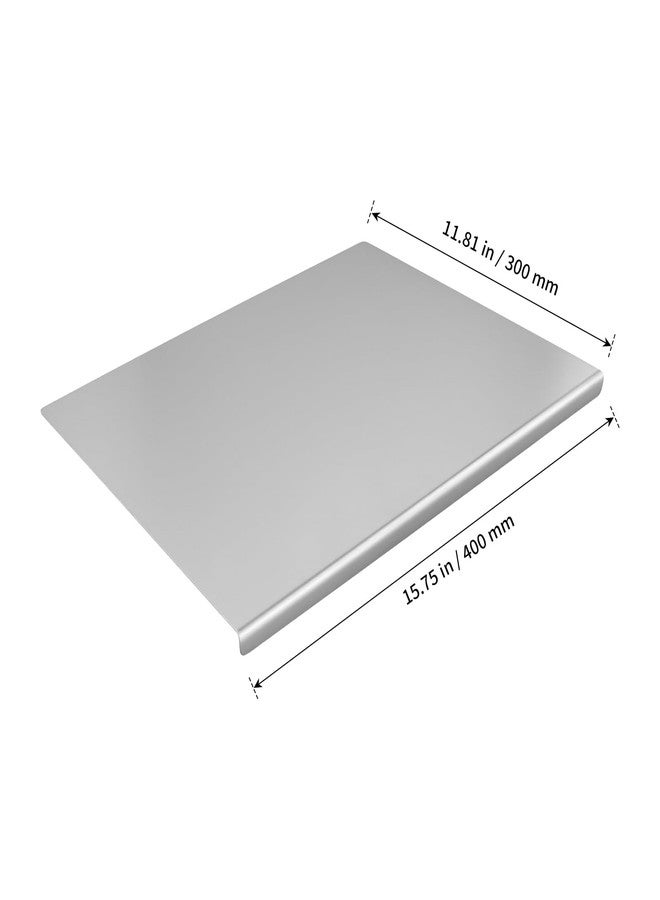 SHEUTSAN Stainless Steel Cutting Board, 15.7 x 11.8 Inches, 304 Grade, Set of 2 - Image 2