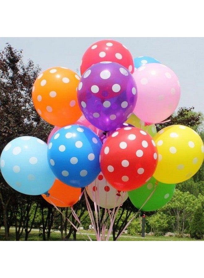 TOYXE TOYXE® 40008 Toy Balloon Polka Dot Spotty 12" Inch - Multicolor (Pack of 50) material Rubber - Image 2