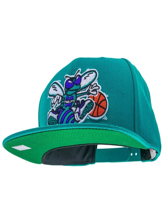 ميتشل آند نيس قبعة Mitchell & Ness NBA/HWC Team Ground 2.0 Snapback، فريق شارلوت هورنتس - لون أزرق مخضر، مقاس واحد - Image 3