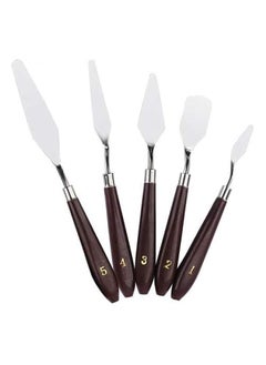 Artist Painting Knives Set - 5 Pieces Painting Knives Stainless Steel Spatula Palette Knife Oil Painting Accessories Color Mixing Set for Oil, Canvas, Acrylic - pzsku/Z17A594D699A4CE1C576DZ/45/_/1740220656/e74101c2-4283-440f-bb28-35c3112cd660