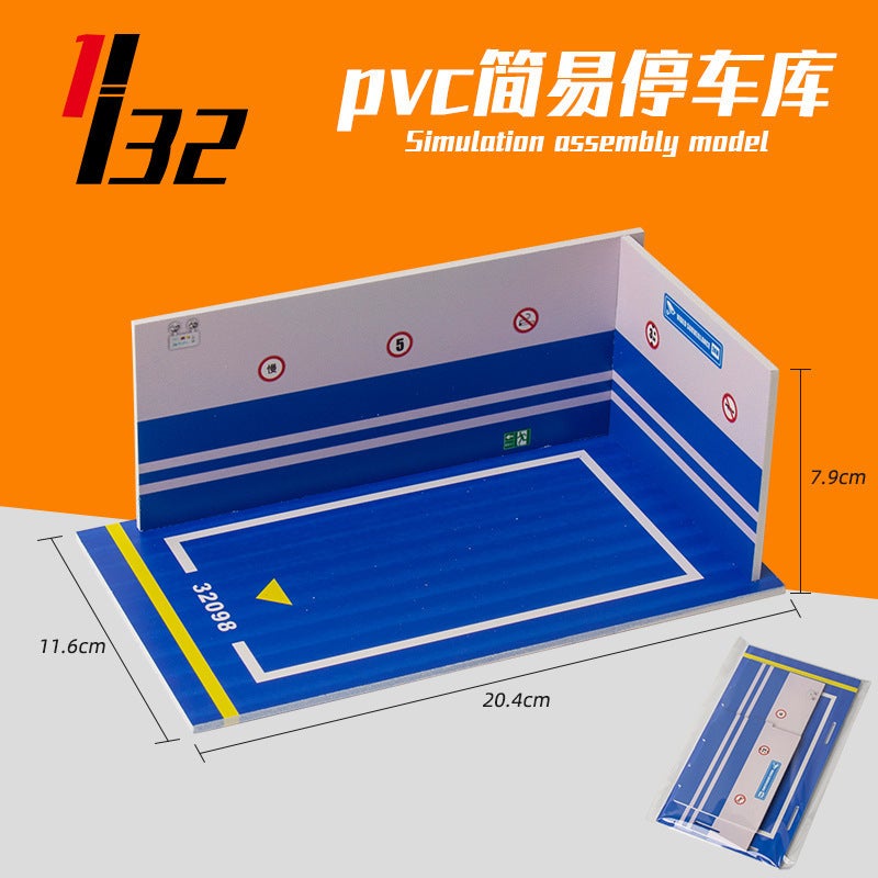 1:36 Scale Diecast Car Models for Kids PVC parking lot 