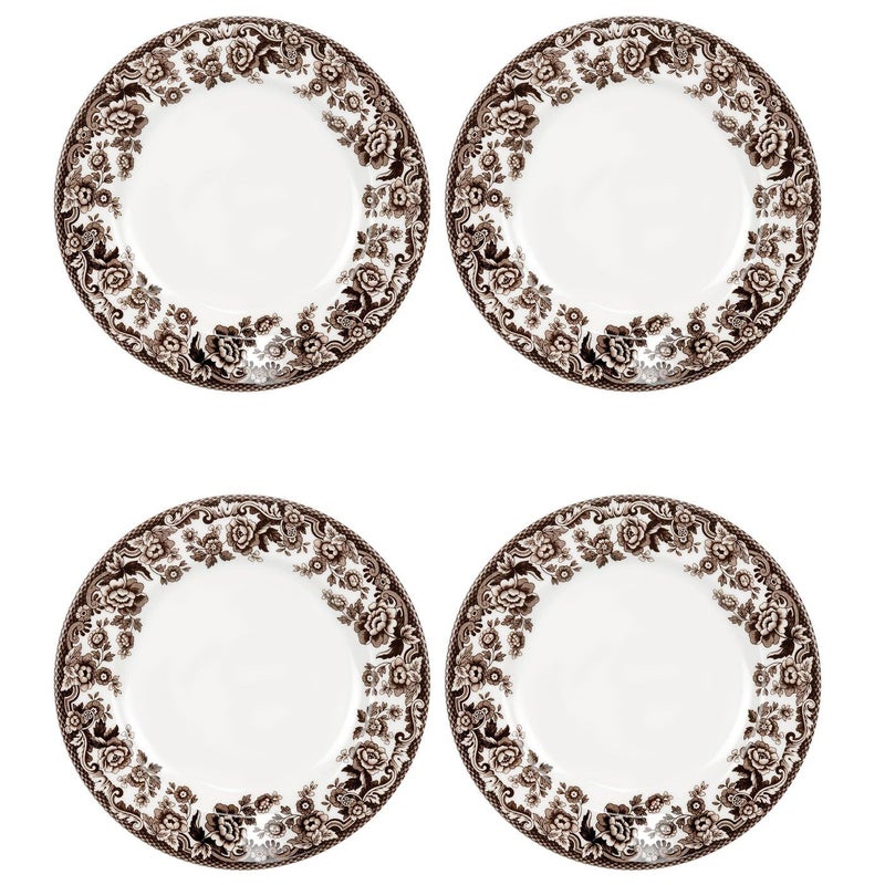 Spode Delamere Salad Plates Set of 4-8 Inch Dinnerware Dish, Dishwasher & Microwave Safe, Freezer Friendly - Holiday Tableware for Christmas, Thanksgiving, New Year - Made in England - Image 4