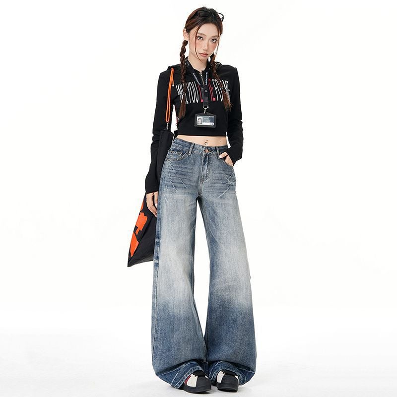 Unisex Classic Denim Jeans Loose Fit Daily Outdoor Wear - Image 3
