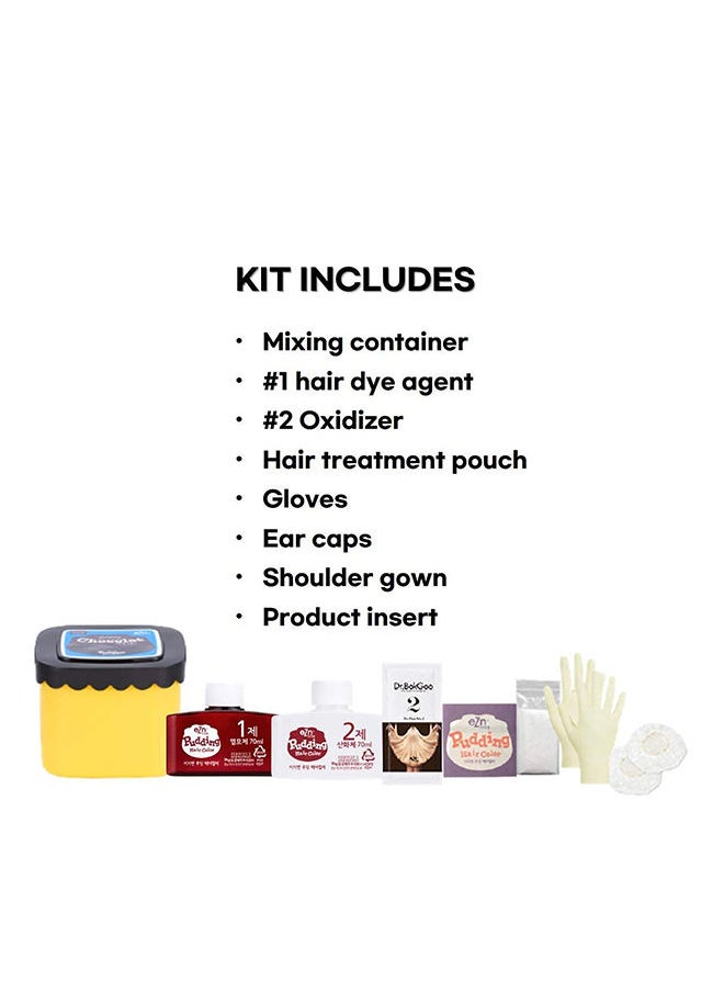 EZN Pudding Hair Dye Ammonia Free Semi-Permanent Self Hair Dye DIY Kit Ash Lavender  - Image 4